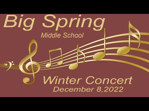 Big Spring Middle School Winter Concert