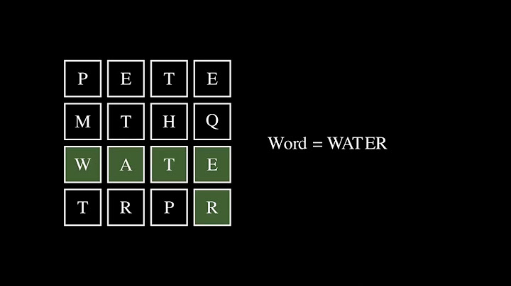 LeetCode 79. Word Search -  An Animated Solution