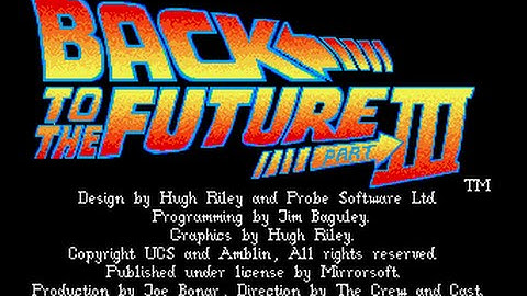 Back To The Future 3 - Commodore Amiga Gameplay - 1991