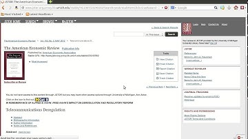 How to find resources: using JSTOR and NBER working papers