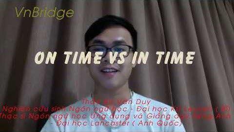 Phân biệt on time, in time
