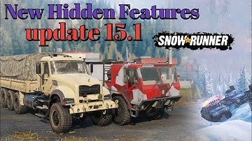 New update 15.1 hidden features in SnowRunner #focusentertainment#snowrunner #update