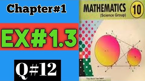 Class10 Mathematics science group,Ex#1.3,Q#12, chapter 1, Def of Exponential Equation, Punjab Board