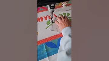 QUICK TIP! Quilt around applique with confidence.