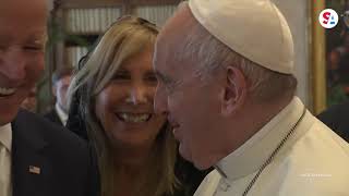 Biden meets with Pope Francis as communion controversy looms
