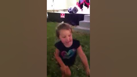 Thumbnail of Emily chicken dancing and playing at Oktoberfest