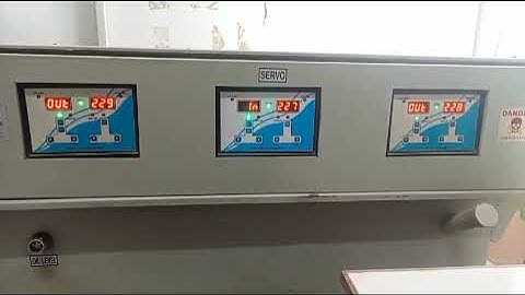 60KVA Digital Servo Voltage Stabilizer Make Servo Sine Solutions