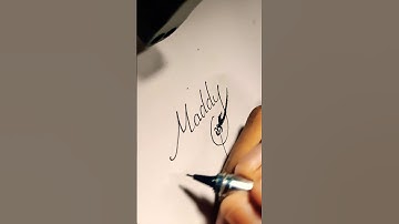Maddy Name calligraphy comments ur wish now 🥰❤️#nameart #calligraphy @CallePoche