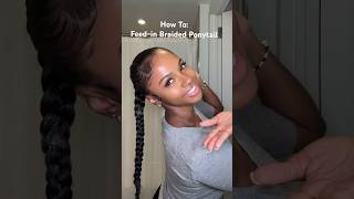 How to do a feed-in braided ponytail