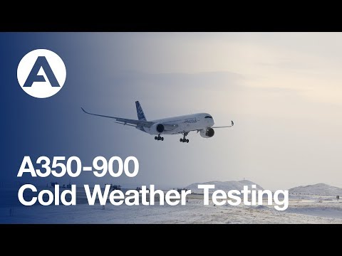 A350 XWB cold weather testing in Iqaluit, Canada