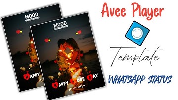 Avee Player Template | How to make Avee Player Template | WhatsApp status Editing Video 2024