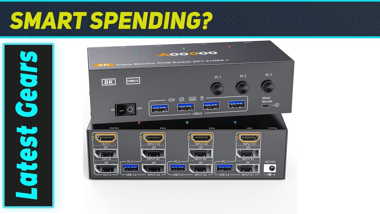AOOCOO 8K KVM Switch: Best 3 PC 3 Monitor Setup?