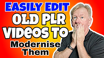 How To Easily Edit Old PLR Videos To Make It More Modern!
