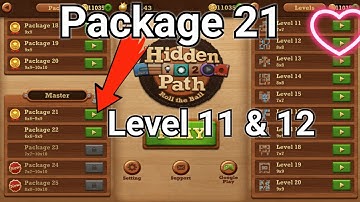 Roll the ball Hidden path || Master  || package 21 || Level 11 || Level 12 || All Level
