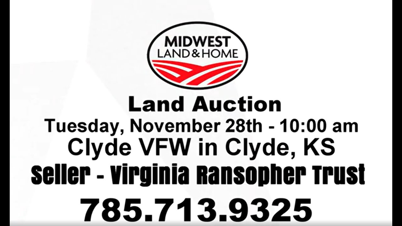 240 +/ Acres Cloud Co Land Auction Ransopher Trust YouTube
