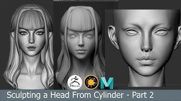 Sculpting a 3D Head From Sketch - Part 2 | Dicky