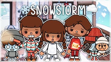 Snowstorm HIT Our HOUSE 🏚️❄️ ||*with voice* || Toca Boca TikTok Roleplay