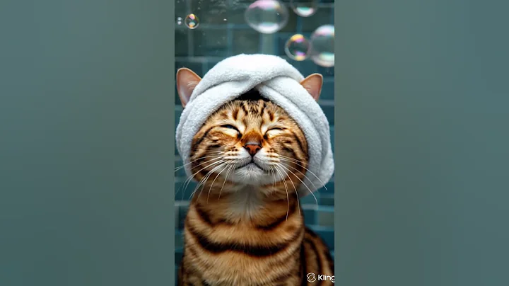 Video 10809551: cat bathing animation, cat exploring