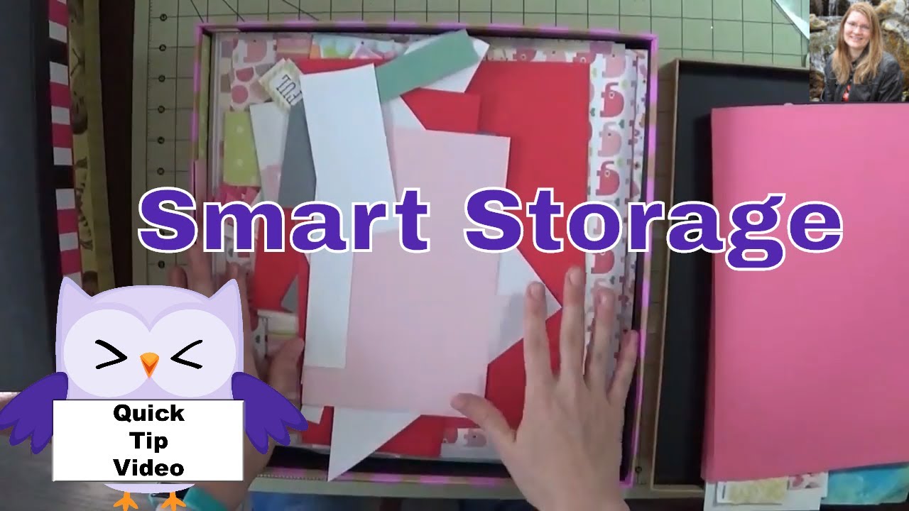 Card Making Storage Ideas Part - 26: Quick Tip #10 - Smart Storage Ideas - Storage Boxes - 12 X 12 Papers - Scrapbooking - Card Making