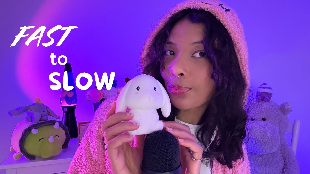 asmr ☾☆ assortiment de triggers (fast to slow)