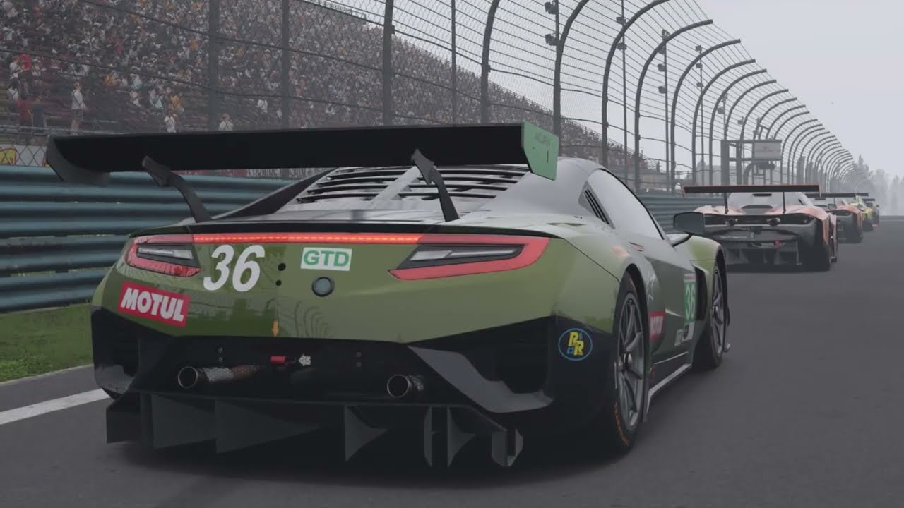 Racing a Honda NSX GT3 at Watkins Glenn in Forza Motorsport