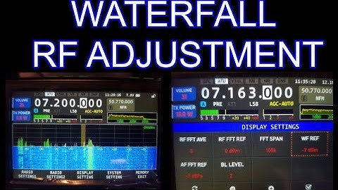 XIEGU X6100 - Screen Waterfall - Refuce RF (WF REF) Display Setting