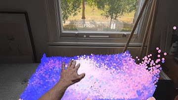 Real-time Interactive Fluid Simulation on Vision Pro!
