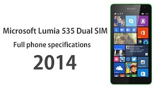 Microsoft Lumia 535 Dual SIM - Full phone specifications 2014