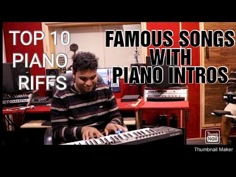 TOP 10 PIANO INTROS OF ALL TIME/BEGINNER & INTERMEDIATE LEVELS/FAMOUS ...