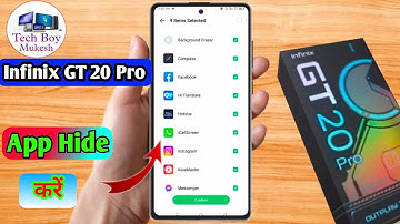 how to hide app in infinix gt 20 pro, infinix gt 20 pro app hide kaise kare