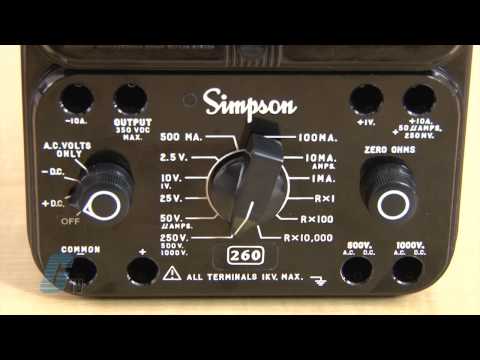 Simpson 260 Series Analog Multimeter