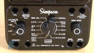 Simpson 260 Series Analog Multimeter screenshot 4