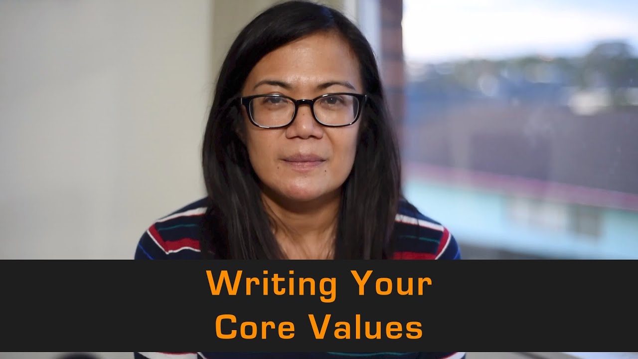 Writing Your Core Values YouTube