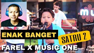 Farel Prayoga live Satru 2 bareng Music One | Reaction Video