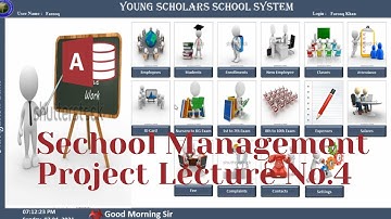 School Management System Project.......Lecture No  4  in MS Access