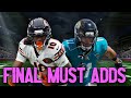 Must Add Players for NFL Fantasy Football Week 18 (Super Bowl Edition again?)