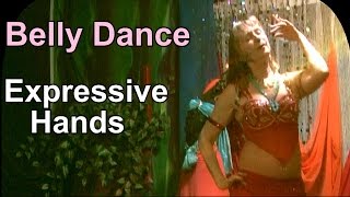 Belly Dance. Expressive Hand, Shoulder, Belly Tricks, Slow Motion