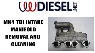 How to Remove and Install and Clean a MK4 TDI Intake Manifold Jetta Golf Beetle