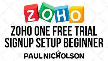 Zoho ONE Initial Signup Admin Panel