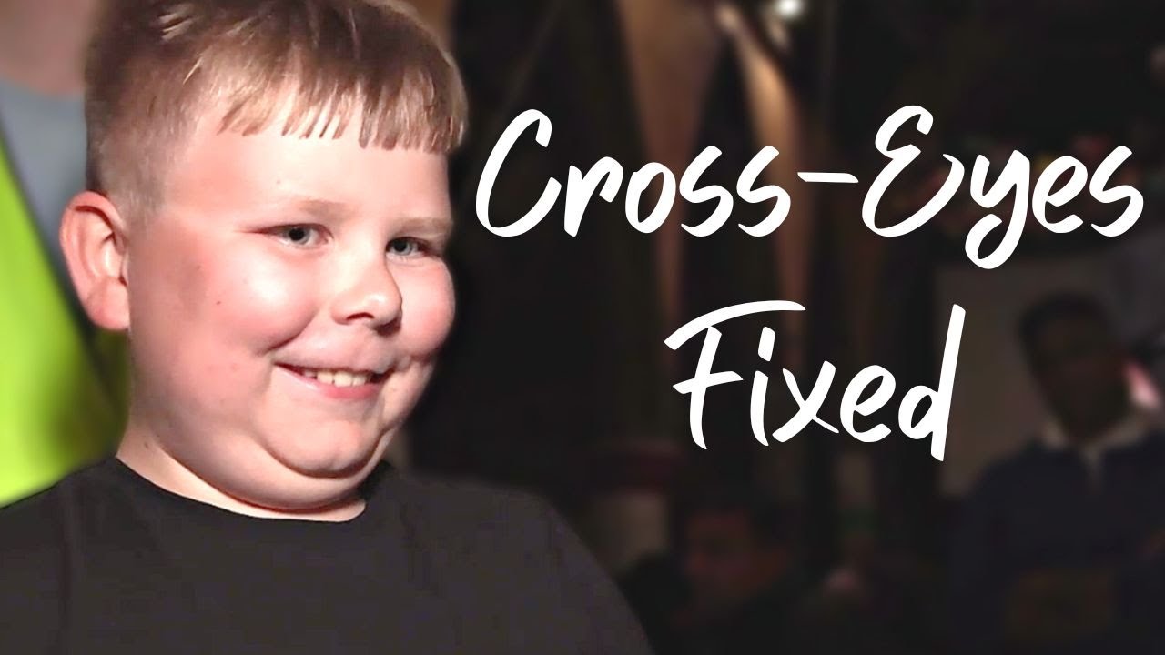 JUST BEAUTIFUL. Healing of crosseyed boy wearing thick glasses bullied
