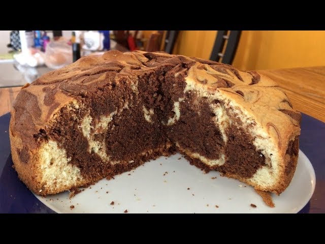 Pan marmoleado de vainilla y chocolate delicioso - YouTube