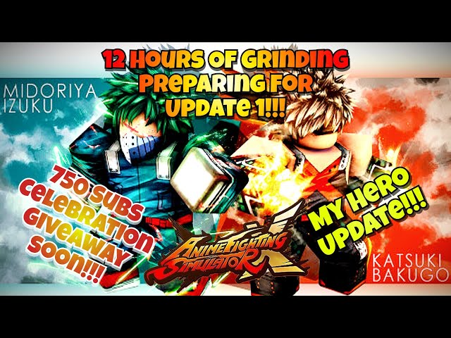 🔴UPDATE SOON and GRINDING (ANIME FIGHTING SIMULATOR X) *Roblox