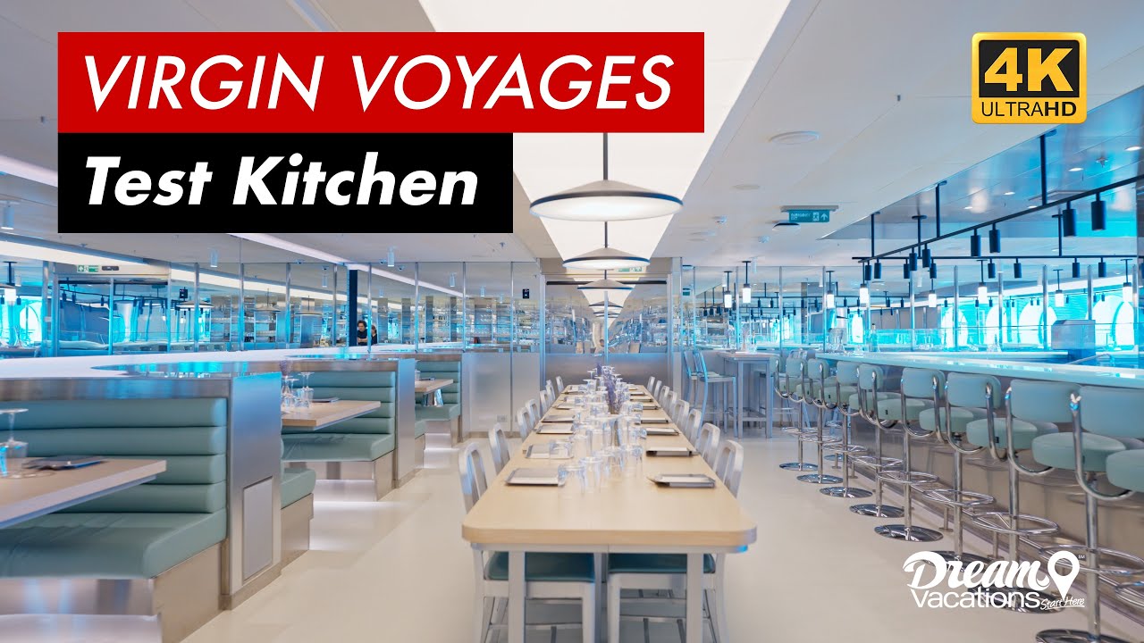 Virgin Test Kitchen Virgin Voyages' Scarlet Lady - Restaurant Guide - Test Kitchen - YouTube