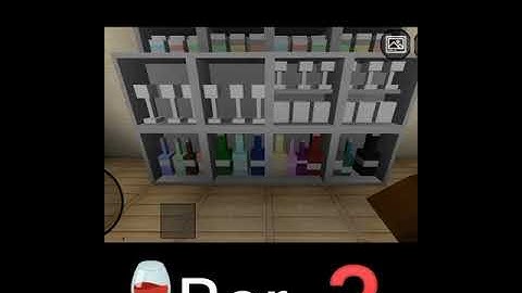 hidden bar in mini block craft beautiful mention 🍷🍷❓❓😱
