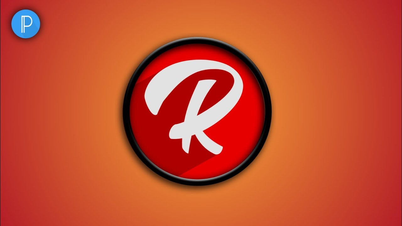 R Letter Logo Design In Pixellab Pixellab Logo Design Video Youtube Channel Logo Design In Pixel Youtube