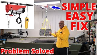 SIMPLE, EASY, AFFORDABLE {Harbor Freight Electric Hoist Install In My Garage}