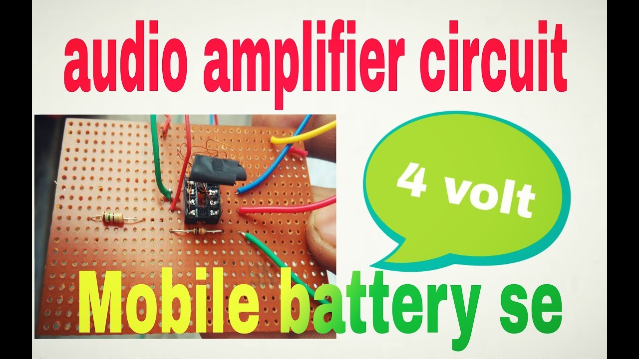 IC8002 Basic audio Amplifier Circuit 4volt 10watt || using only one ic