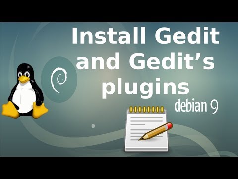 Debian 9 (Stratch). ტექსტური რედაქტორი Gedit-ის და მისი პლაგინების დაყენება