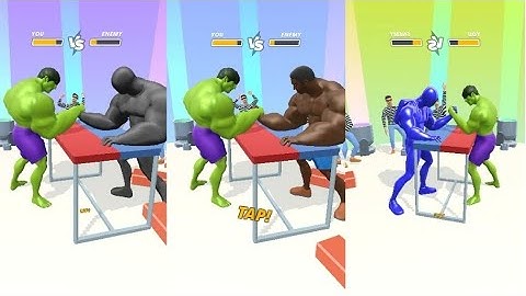 Hulk Vs Super heroes // muscle rush all levels gameplay ios android