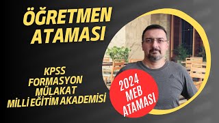 2024 Meb Atamasi Formasyon Mülakat Kpss Meb Akademi̇si̇ Sözleşmeli̇ Öğretmen